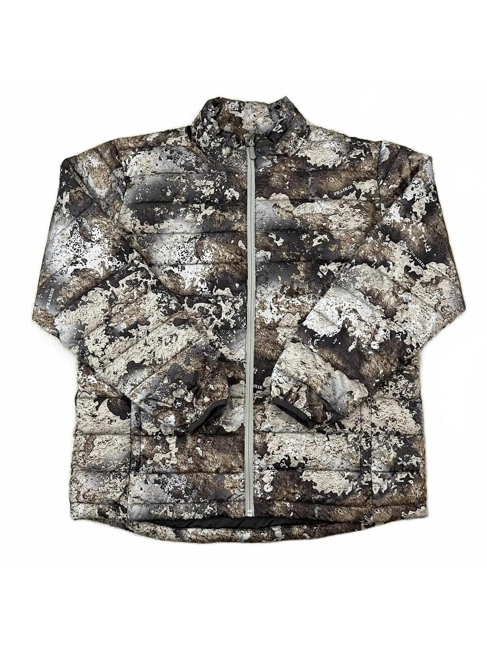 Cabelas Mens Prairie Camo Puffer Jacket Thinsulate Size Large